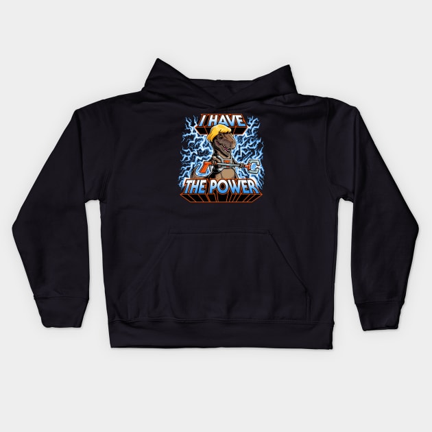 He-Rex Kids Hoodie by obvian